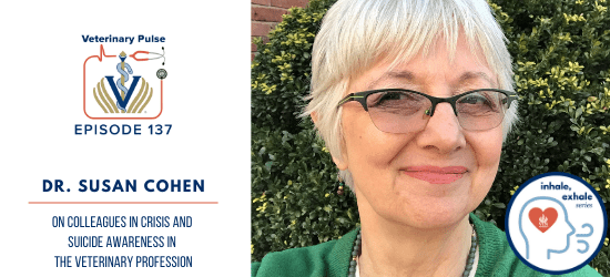 VIN Foundation | Supporting veterinarians to cultivate a healthy animal community | Blog | Veterinary Pulse Podcast | Veterinary Pulse Podcast with Dr. Susan Cohen Inhale Exhale Veterinary Mental Wellness podcast