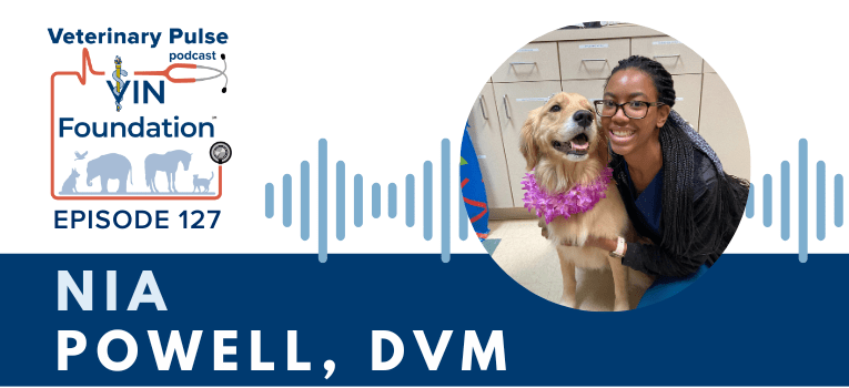 VIN Foundation | Supporting veterinarians to cultivate a healthy animal community | free resources veterinary students veterinarians | Blog | Veterinary Pulse Podcast | Veterinary Pulse Podcast with Nia Powell