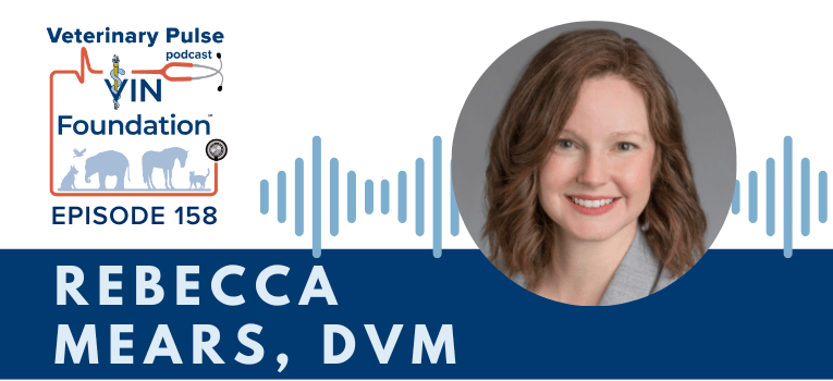 VIN Foundation | Supporting veterinarians to cultivate a healthy animal community | prevet resources veterinary student resources veterinarian resources | Nonprofit free veterinary resources | Blog | Veterinary Pulse Podcast Episode 158 | Dr. Rebecca Mears on her love for horses, and the vital role resources have played in her veterinary career