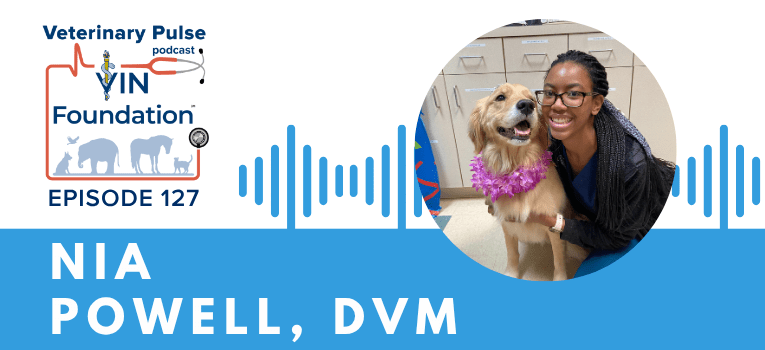 VIN Foundation | Supporting veterinarians to cultivate a healthy animal community | free resources veterinary students veterinarians | Blog | Veterinary Pulse Podcast | Veterinary Pulse Podcast with Nia Powell