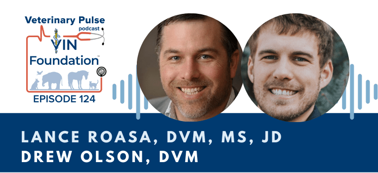 VIN Foundation | Supporting veterinarians to cultivate a healthy animal community | free resources veterinary students veterinarians | Blog | Veterinary Pulse Podcast | Veterinary Pulse Podcast with Dr. Lance Roasa and Dr. Drew Olson